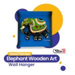 Hand Painted Elephant wooden art - wall Hanger