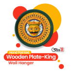 King Wooden Plate Wall Art